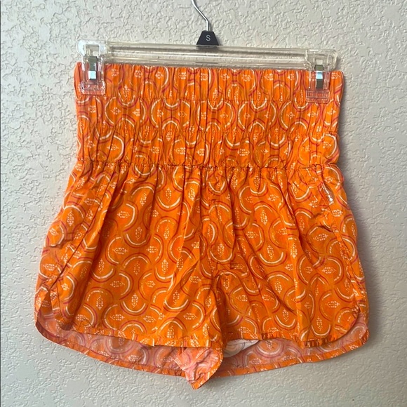 FP Movement by Free People the Way Home Shorts High Waisted Size small orange - Picture 2 of 12